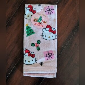 Hello Kitty Christmas Holiday Bath Hand Towel - NWT